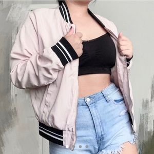 Ashley by 26 International Pink Bomber Jacket